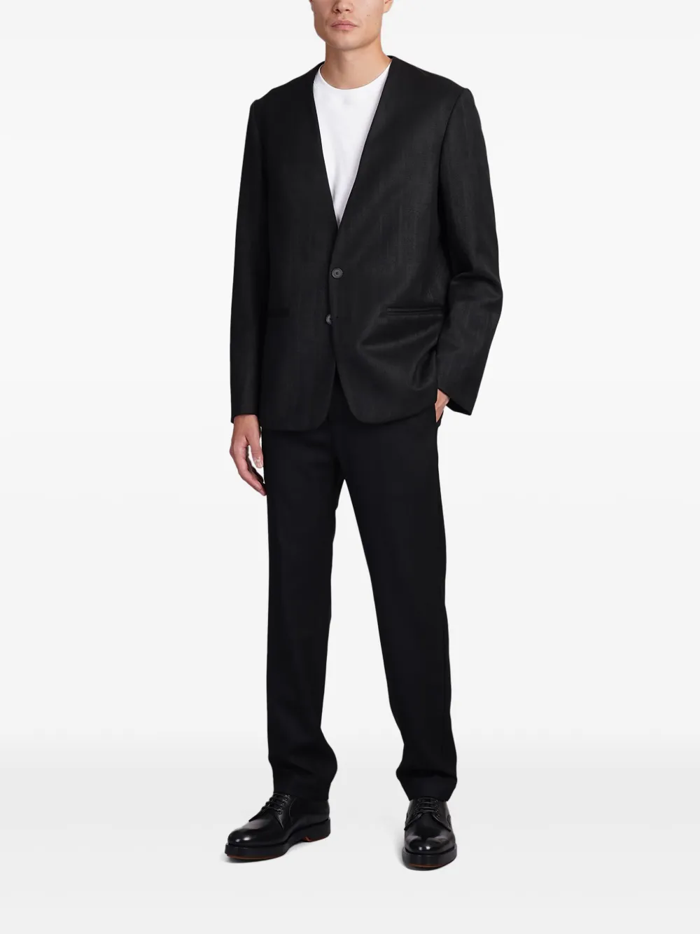 Grifoni virgin wool trousers - Zwart