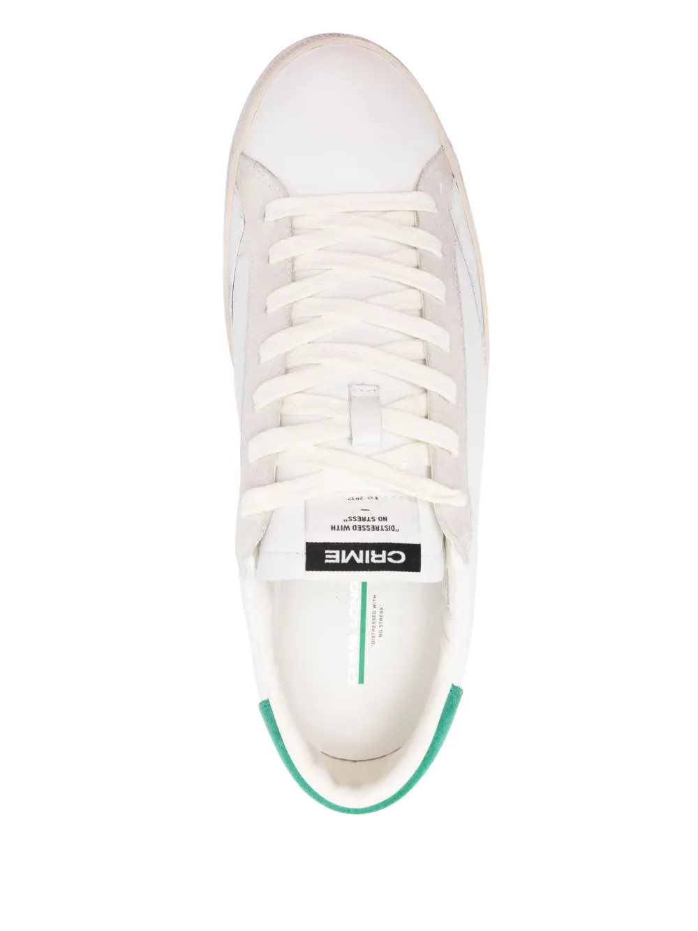 Crime London Distressed sneakers Wit