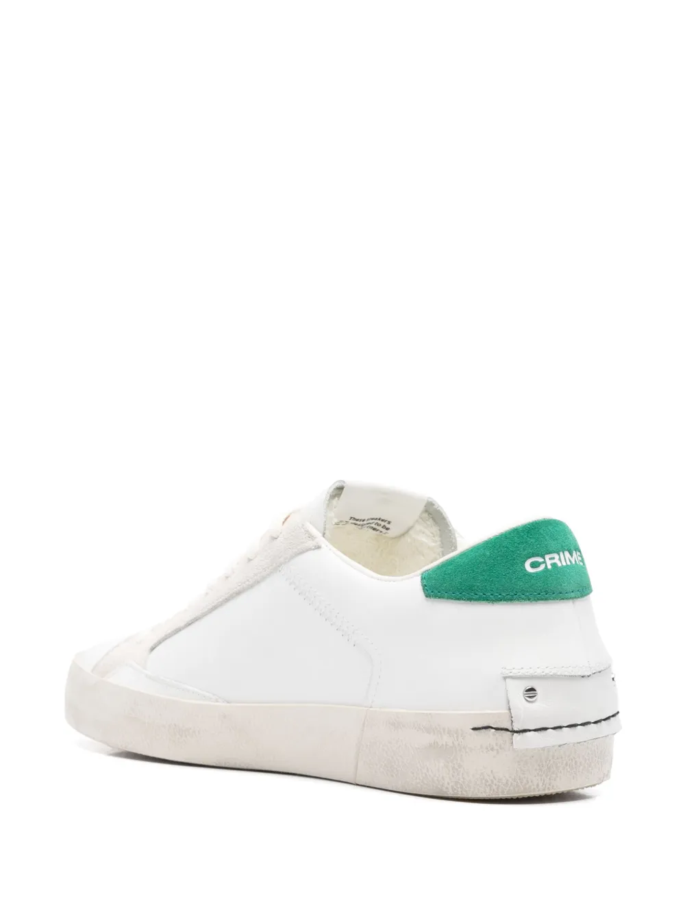 Crime London Distressed sneakers Wit