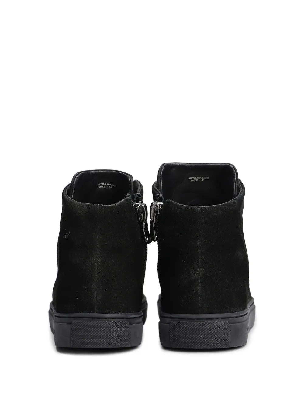 Crime London Minimal hi-top sneakers Black