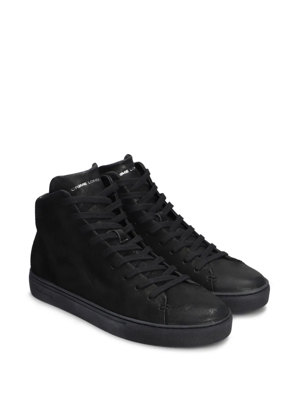 Crime London Minimal hi-top sneakers Black