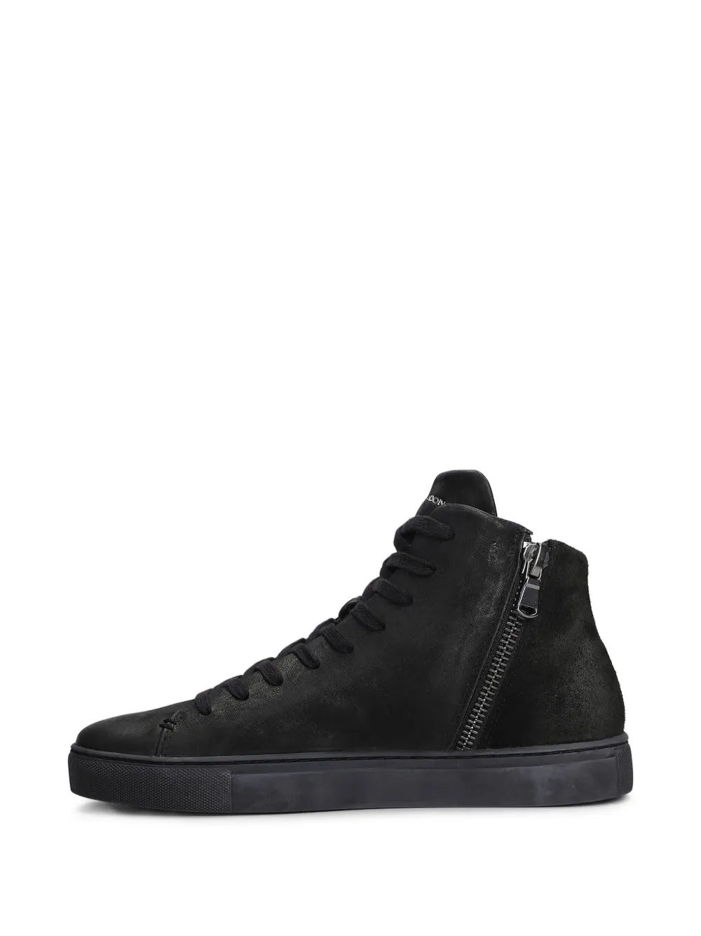 Crime London Minimal hi-top sneakers Black