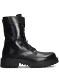 Julie Dee leather combat boots - Black