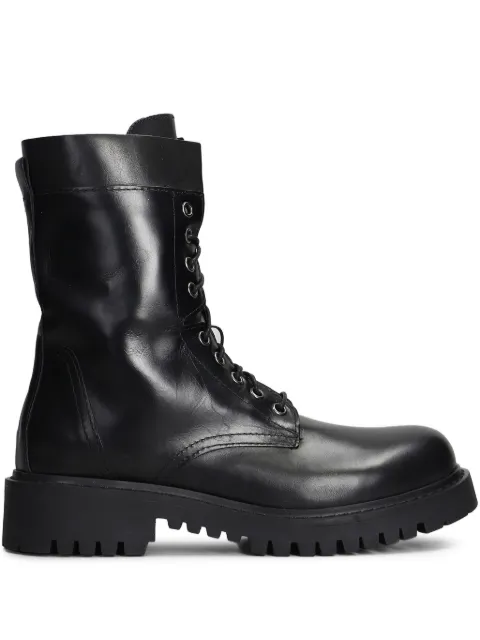 Julie Dee leather combat boots