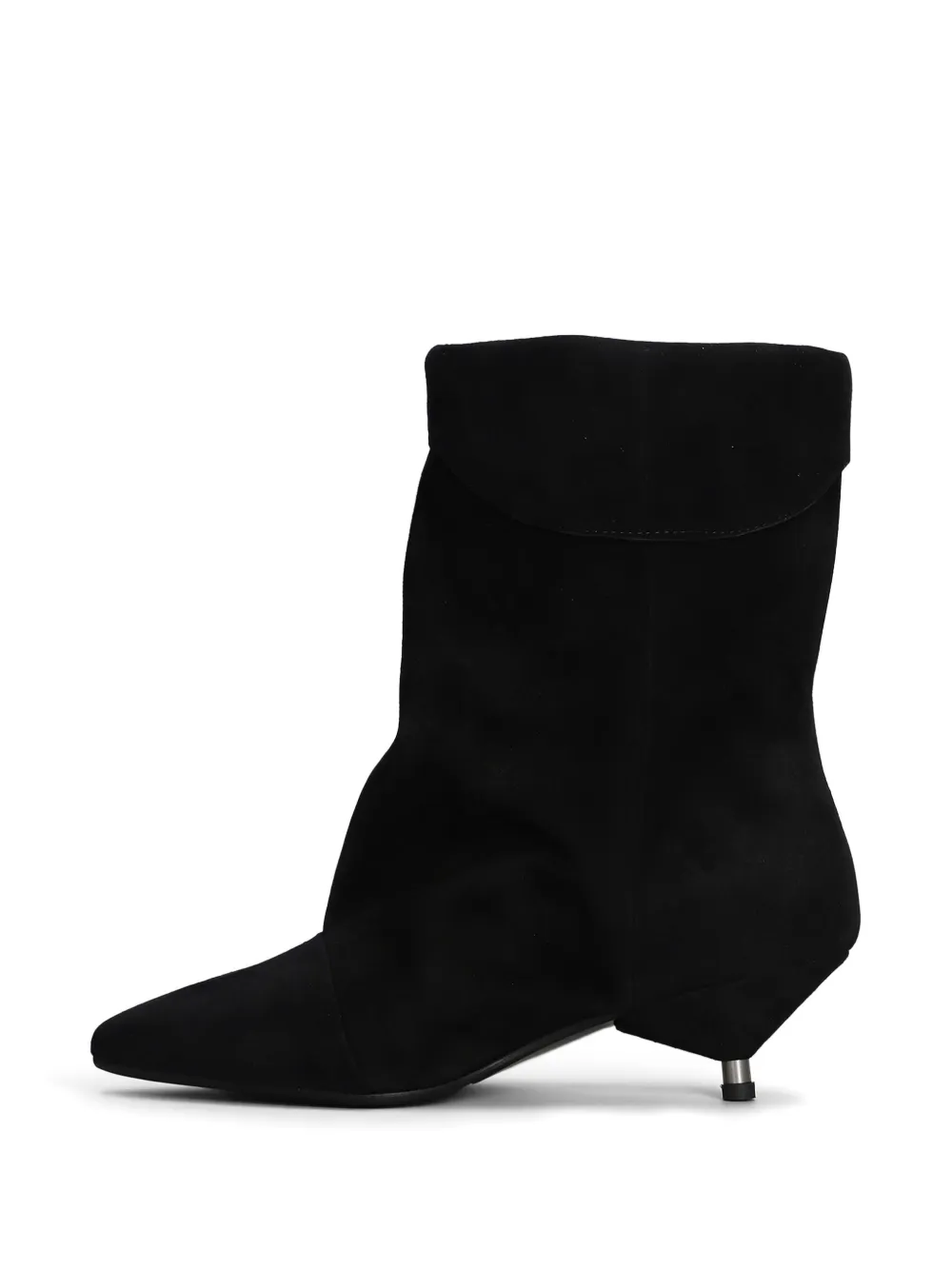 Gisel Moire 50mm Miriam ankle boots Black