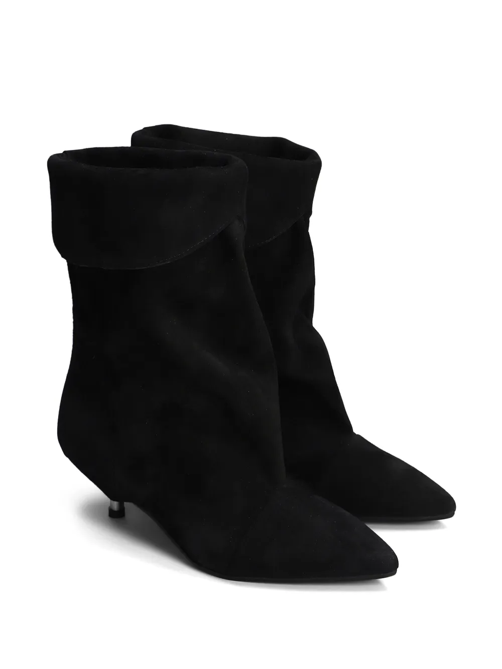 Gisel Moire 50mm Miriam ankle boots Black