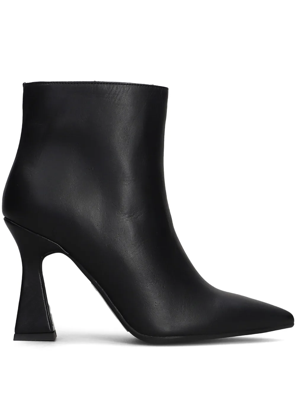 Gisel Moire 95mm ankle boots Black