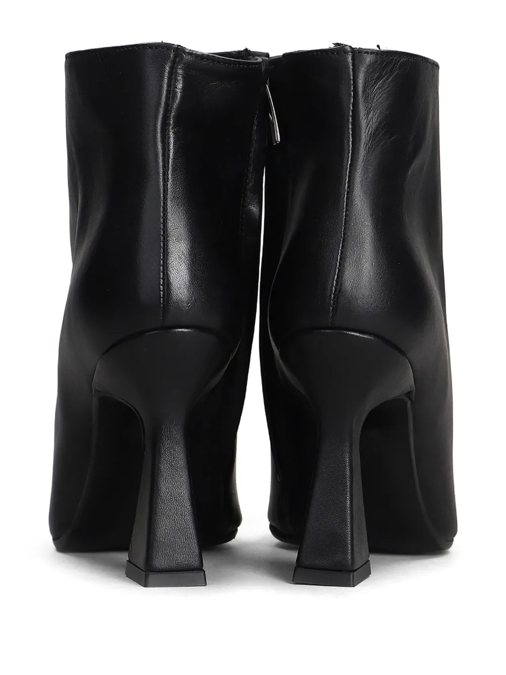 Gisel Moire 95mm ankle boots Black