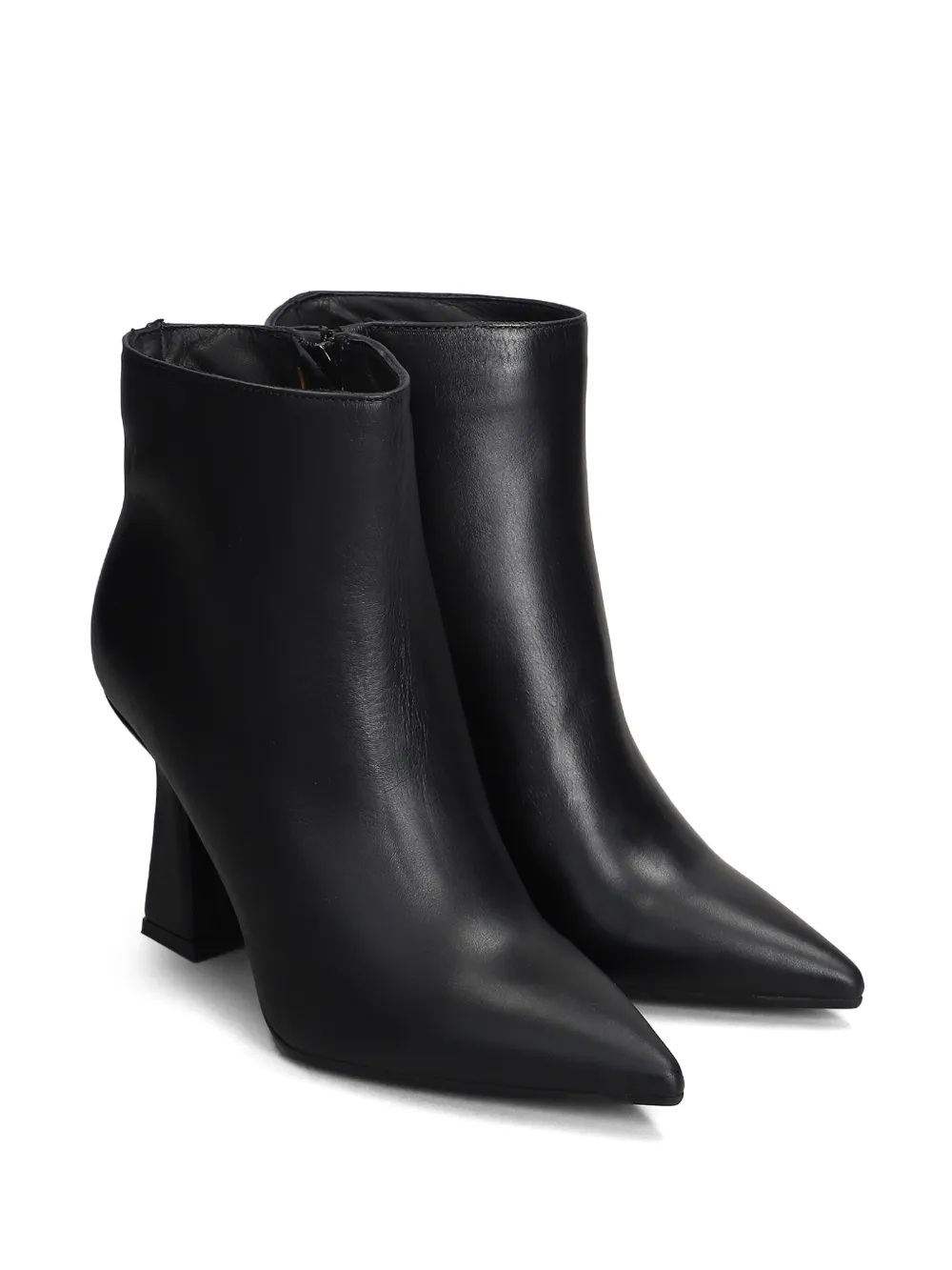 Gisel Moire 95mm ankle boots Black