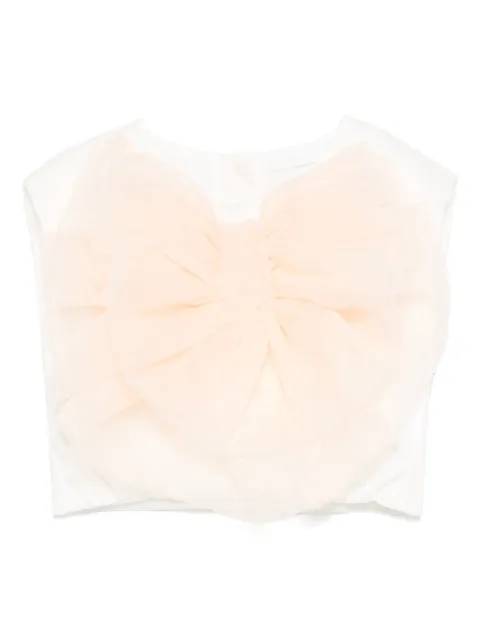 Miss Grant Kids bow-embellished top