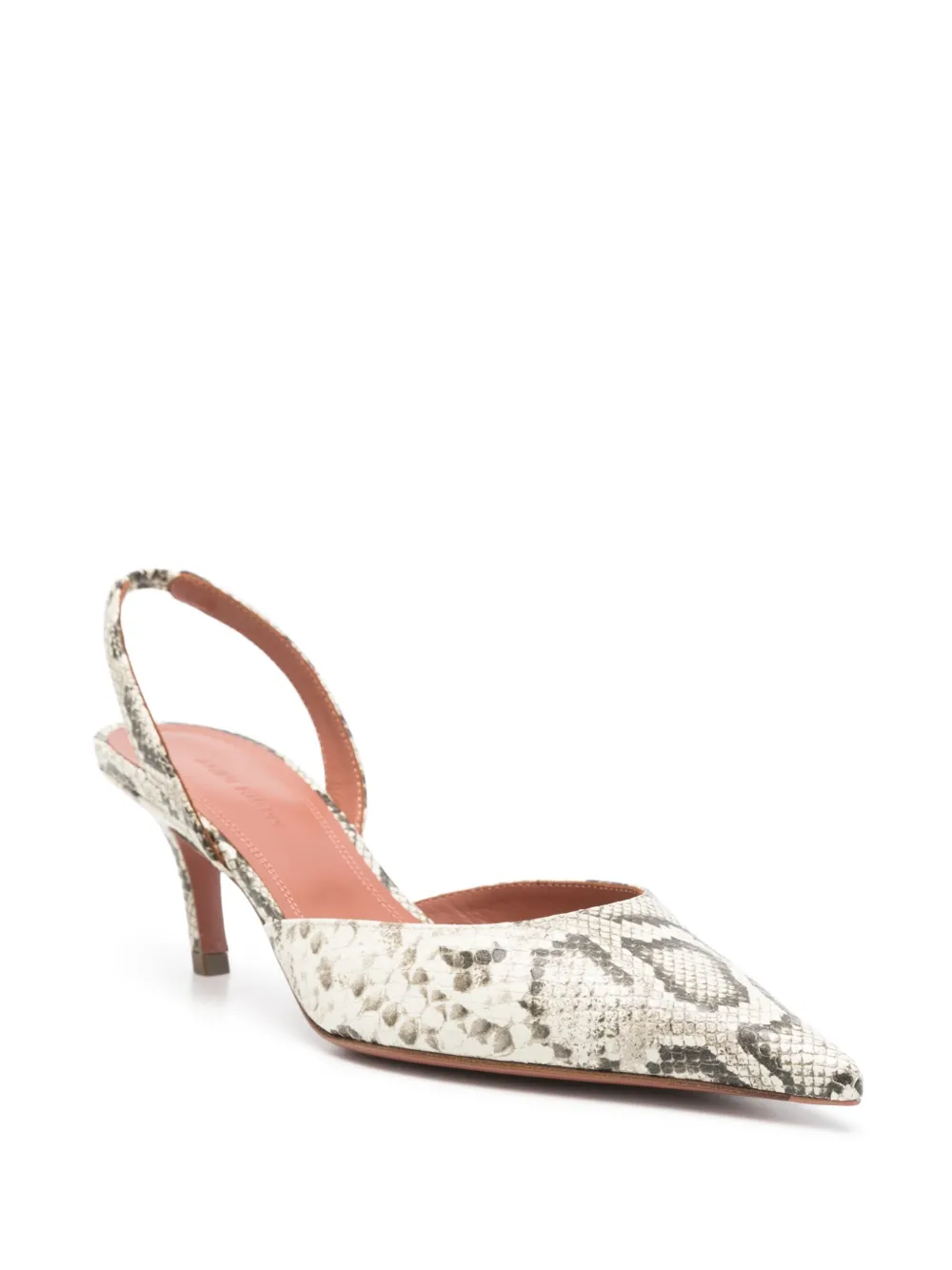 Amina Muaddi 60 mm Sofia slingback pumps - Beige