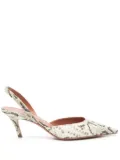 Amina Muaddi 60mm Sofia Sling pumps - Neutrals