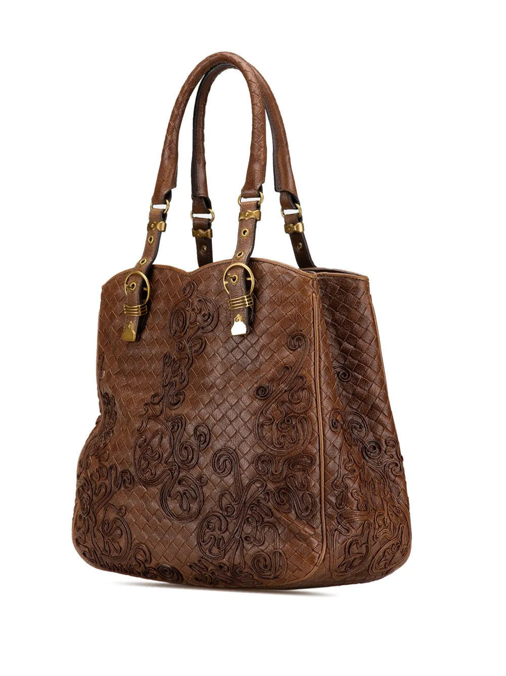 Bottega Veneta Pre-Owned 2000-2007 Intrecciato Cornely shopper - BROWN