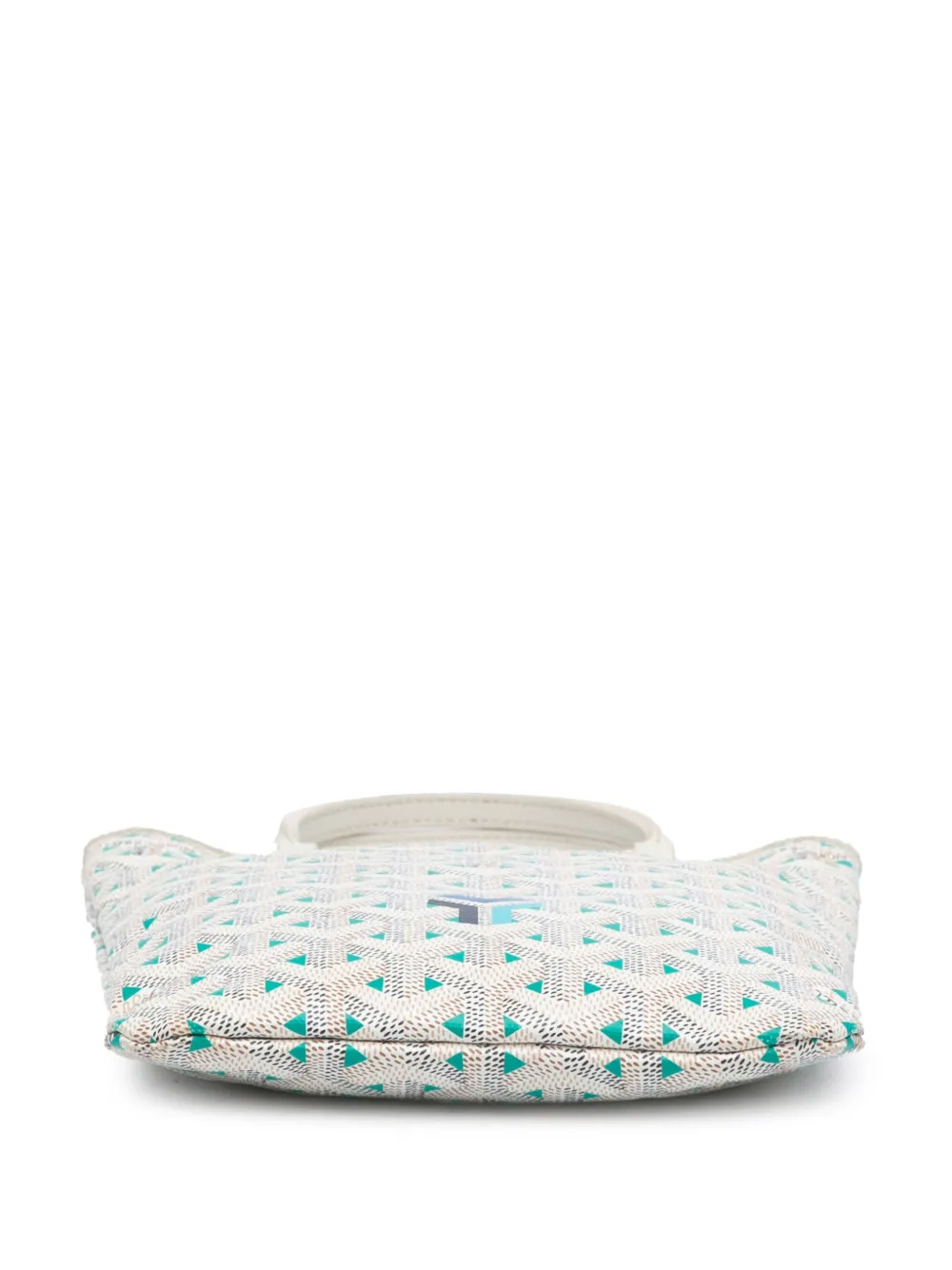 Pre-owned Goyard 2022 Ine Poitiers Claire Voie Satchel In White