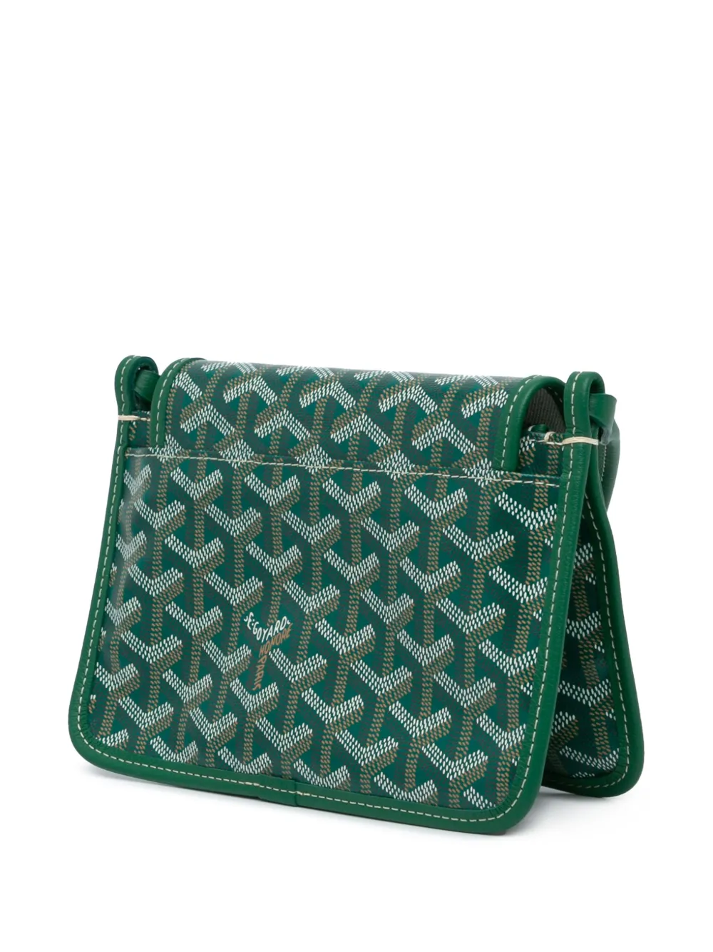 Goyard Pre-Owned 2024 Goyardine Plumet Pocket Wallet crossbodytas - Groen