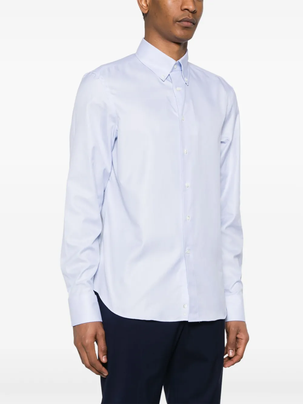 Canali Katoenen overhemd Blauw