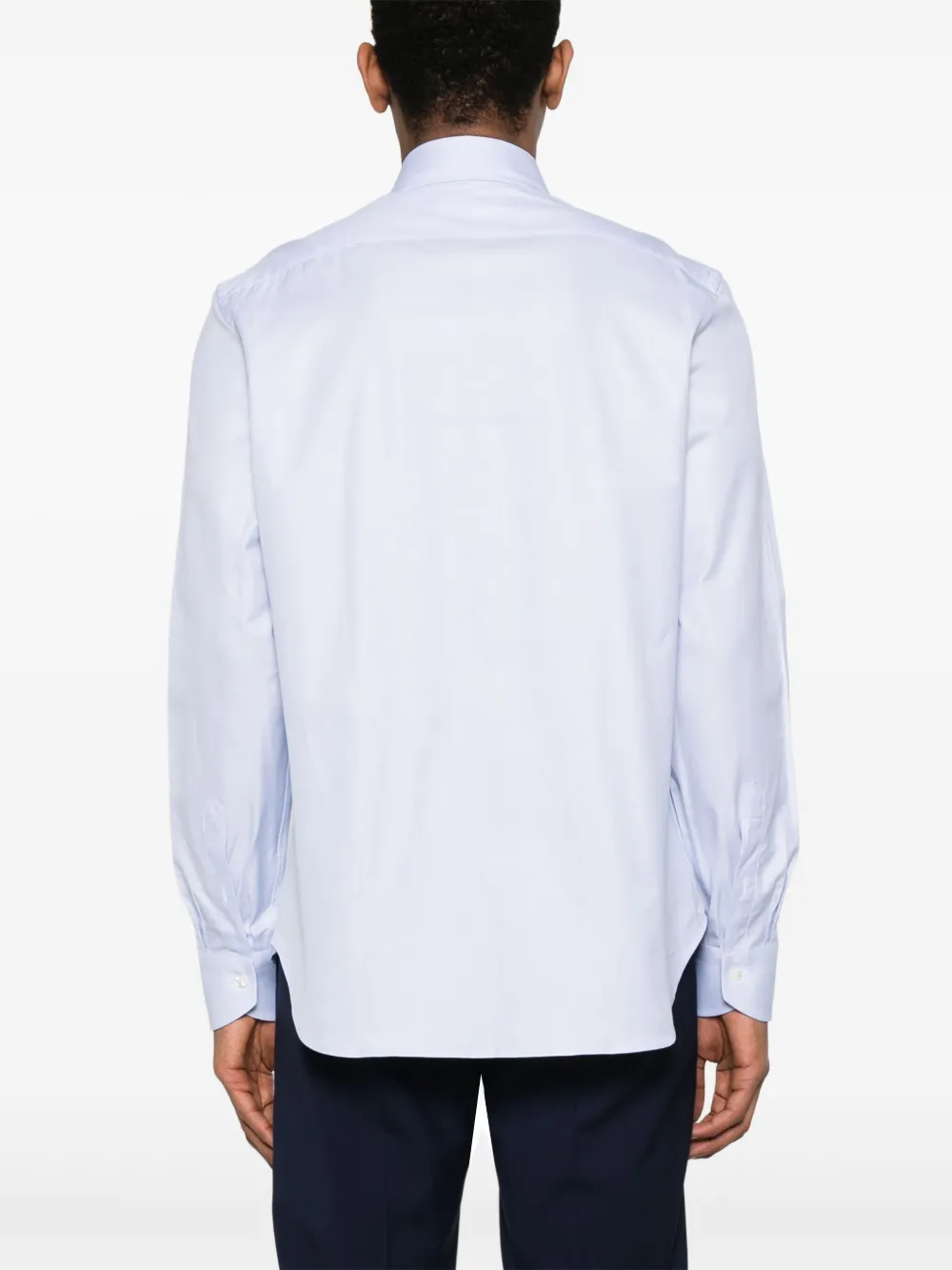 Canali Katoenen overhemd Blauw