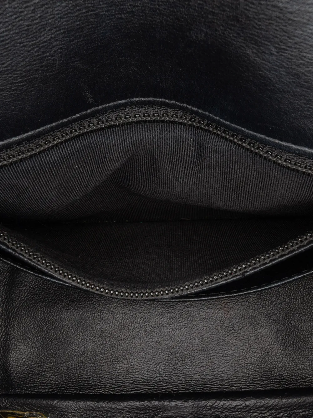 Pre-owned Chanel 2014-2015 Mini Square Classic Patent Single Flap Crossbody Bag In Black