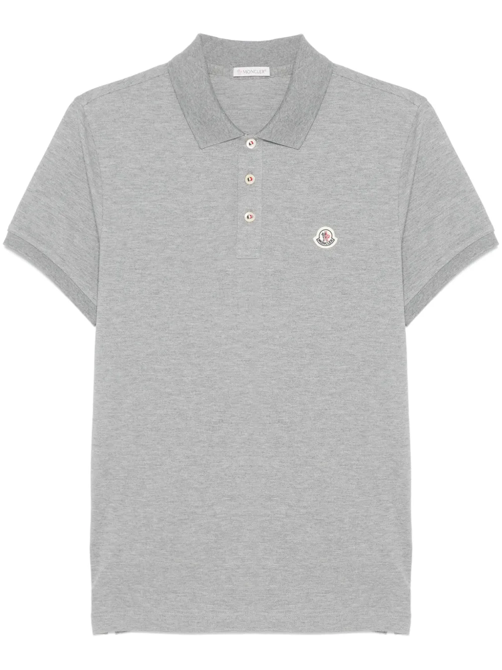 Moncler Poloshirt met logopatch Grijs