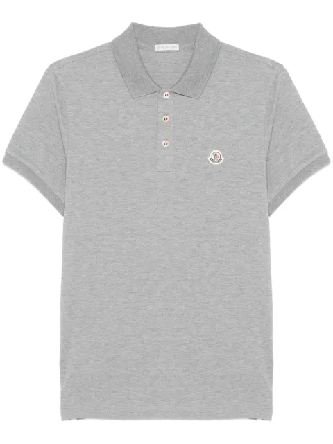 Moncler playera tipo polo con parche del logo