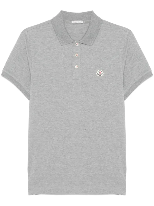 Moncler ロゴ ポロシャツ | グレー | FARFETCH JP