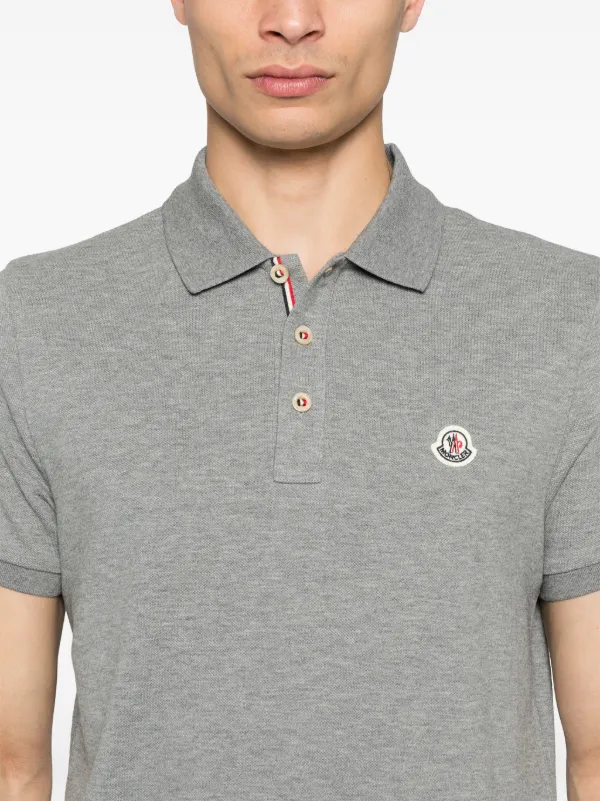 Moncler ロゴ ポロシャツ | グレー | FARFETCH JP