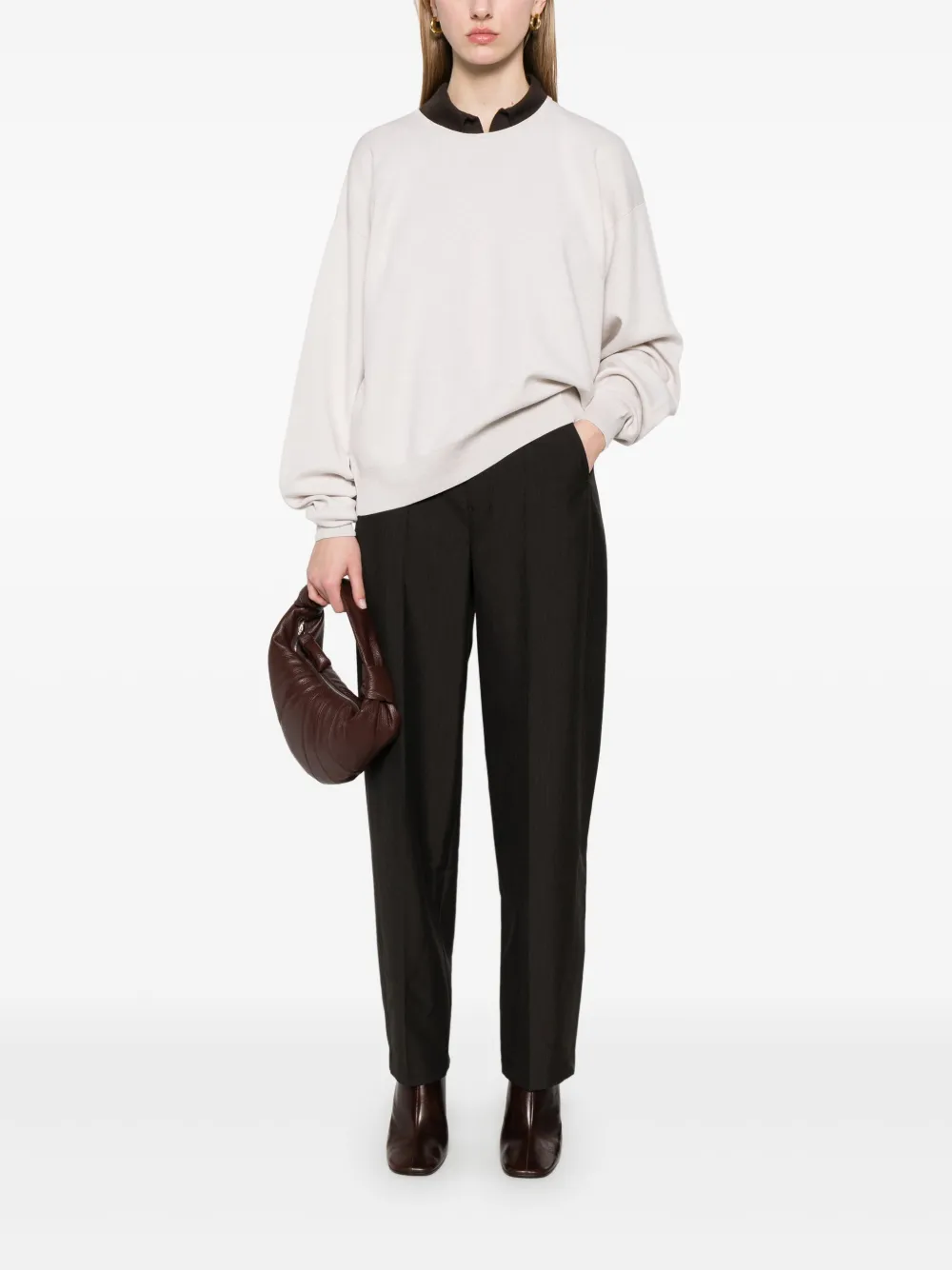 LEMAIRE Top met lange mouwen Beige