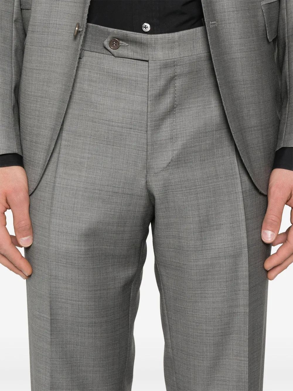 Canali Pak met enkele rij knopen Grijs