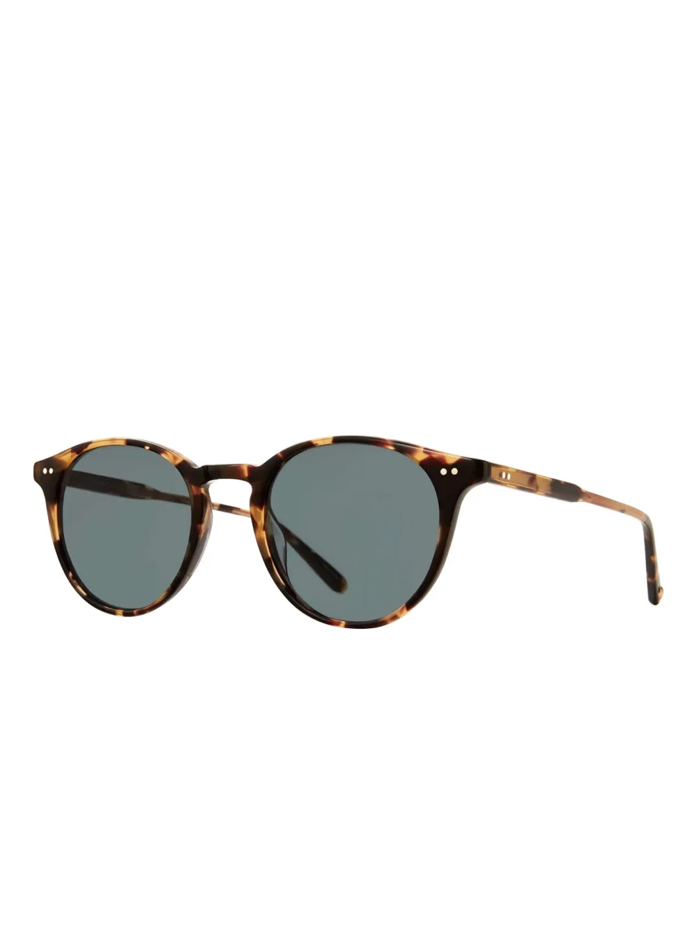 Garrett Leight Clune Sun zonnebril met rond montuur - Bruin