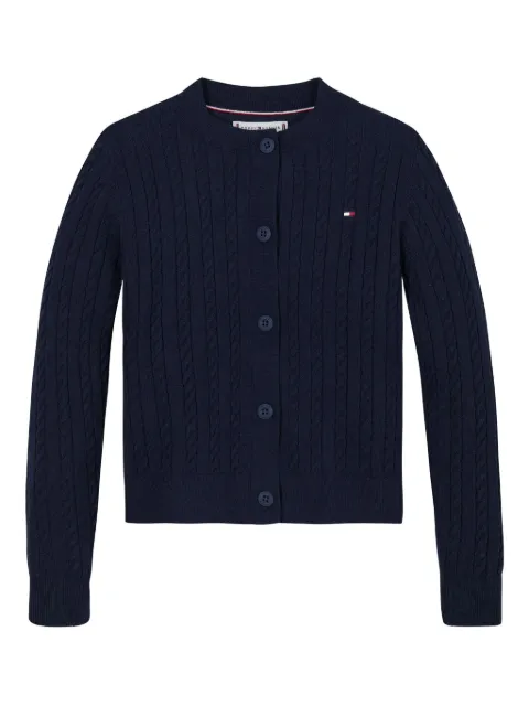 Tommy Hilfiger Junior cárdigan en tejido de ochos