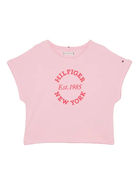 Tommy Hilfiger Junior playera con logo estampado