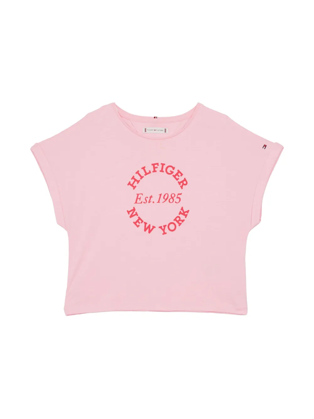 Tommy Hilfiger Junior logo-print t-shirt - Roze