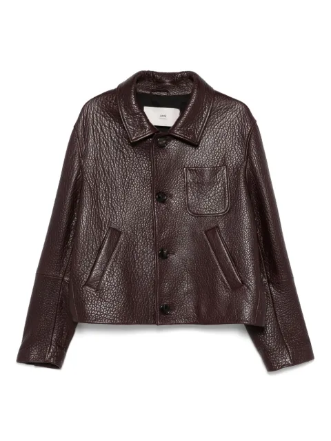AMI Paris leather jacket
