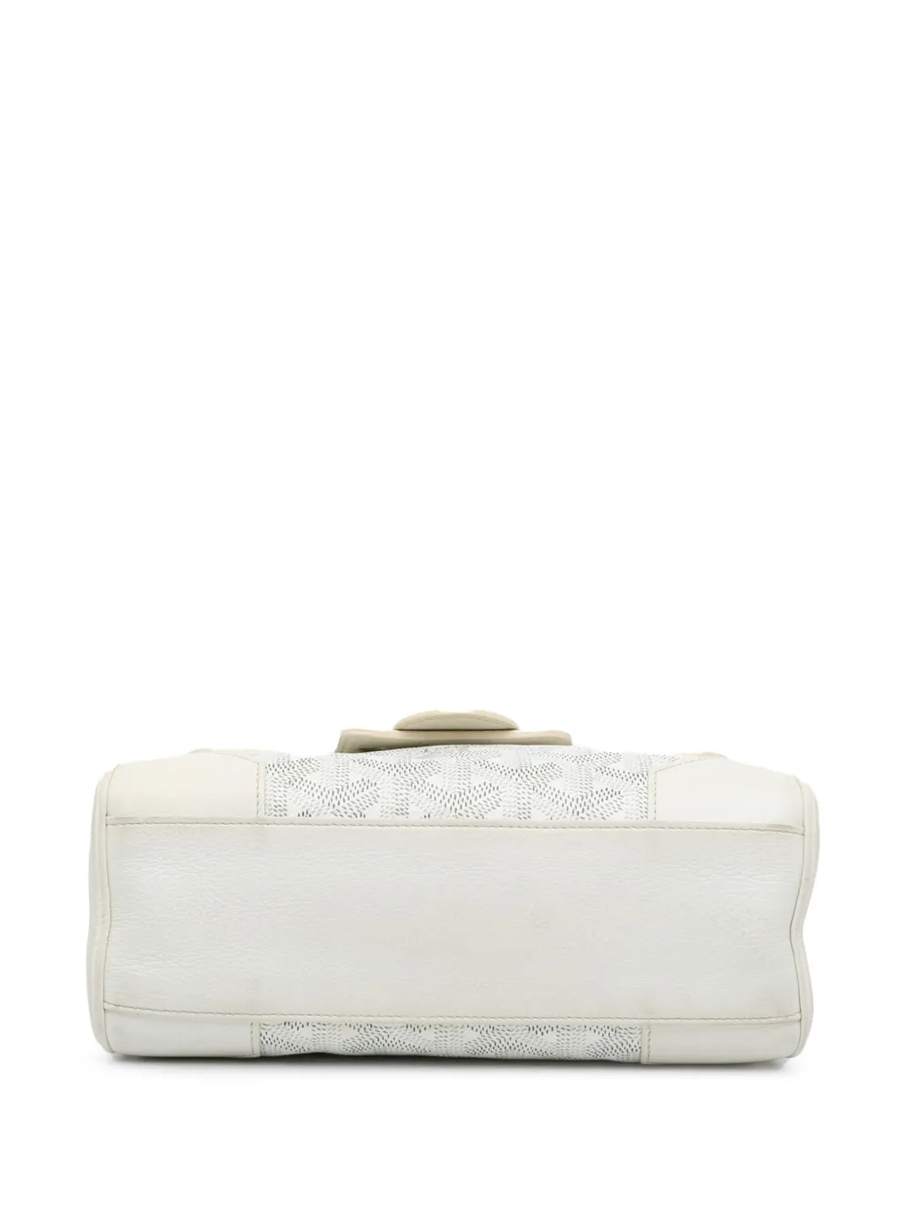 Pre-owned Goyard 2019 Mini Ine Saigon Souple Satchel In White