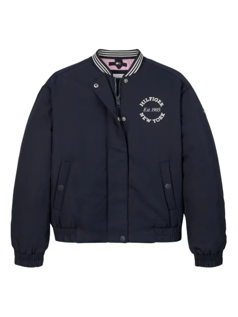 Tommy Hilfiger Junior chamarra bomber universitaria