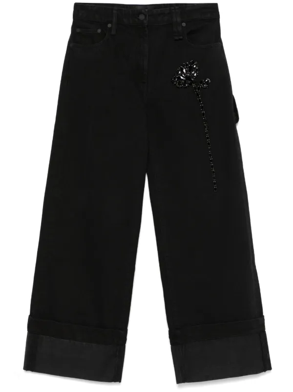 【SIMONE ROCHA】Embellished Carnation ボーイフレンドジーンズ 28977486_58386067_600.jpg
