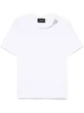 Simone Rocha flower-embellished T-shirt - White