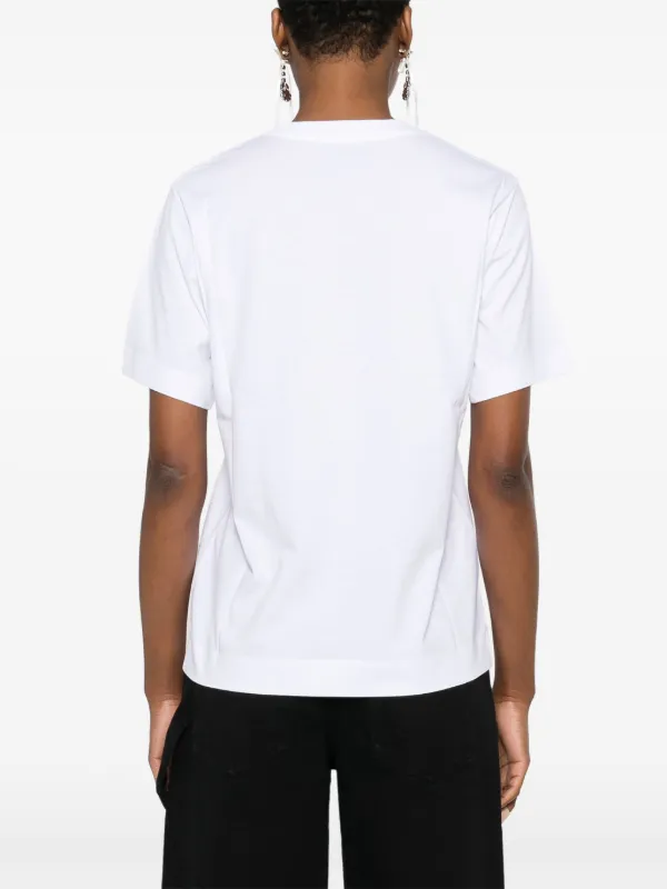 【関税込み】Simone Rocha ホワイト Embellished Flower Tシャツ White Embellished Flower T-shirt by Simone Rocha on Sale