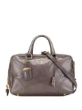 Prada Pre-Owned 2000-2024 Vitello Shine Bauletto satchel - Brown