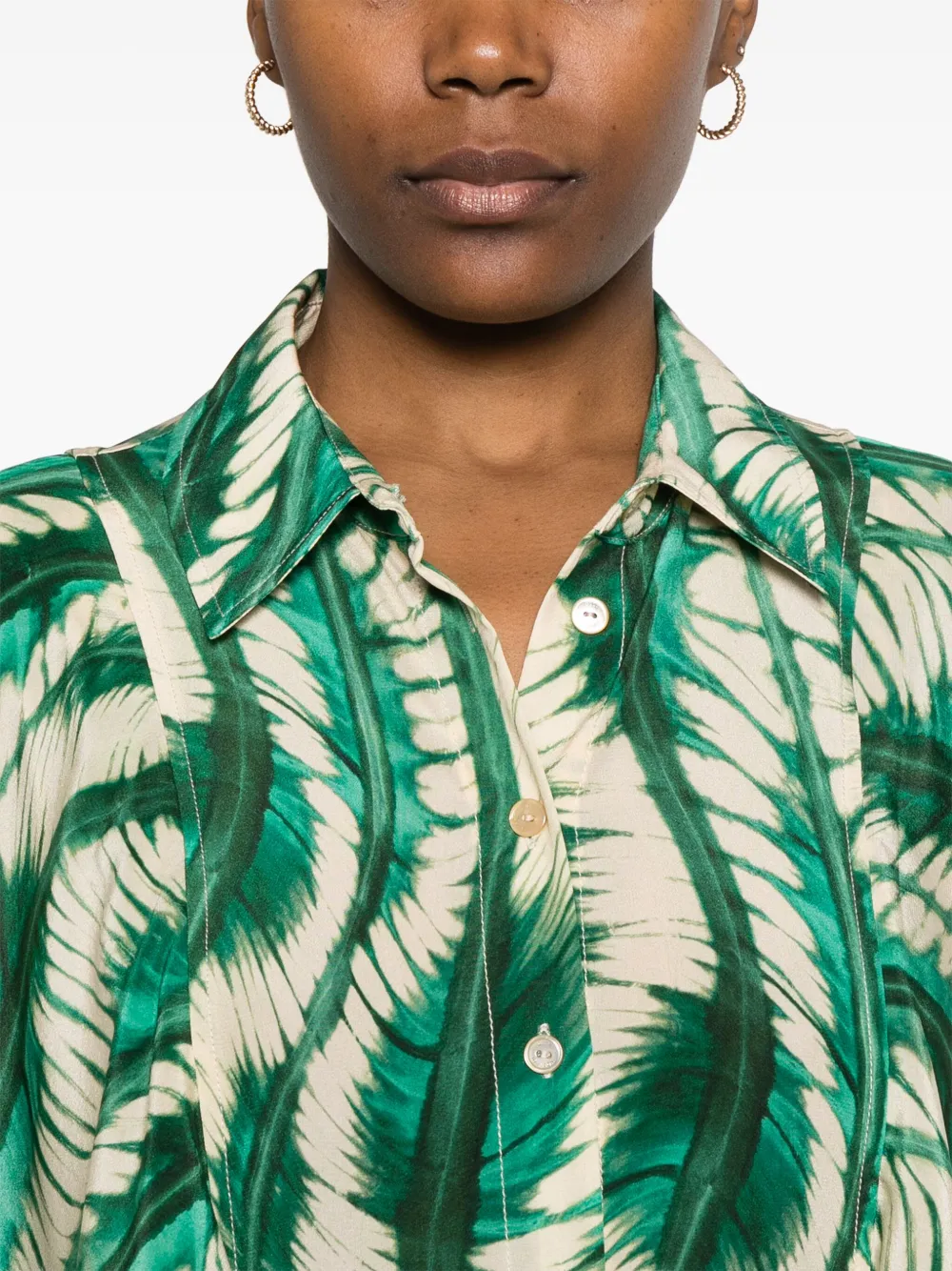 Ulla Johnson Silhuette midi-jurk Groen