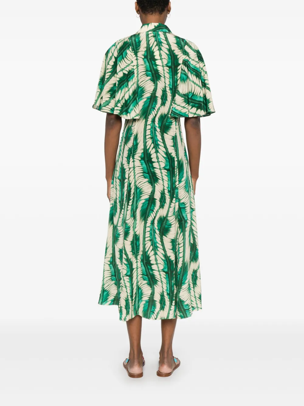 Ulla Johnson Silhuette midi-jurk Groen