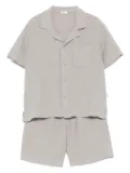 Il Gufo linen shorts set - Grey