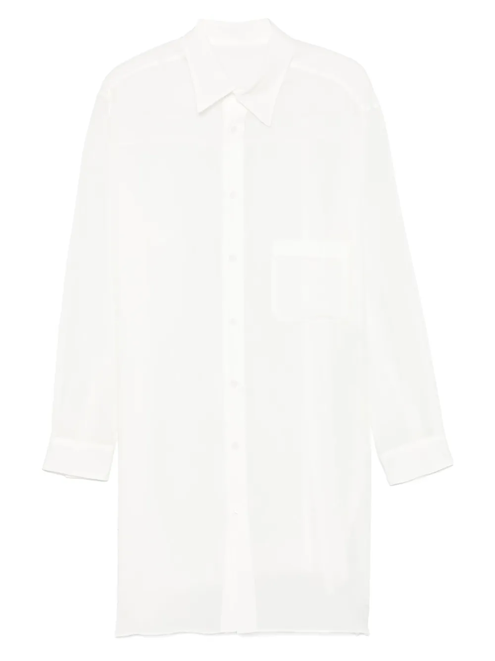 Yohji Yamamoto camisa con bolsillo en el pecho | blanco | Image 1