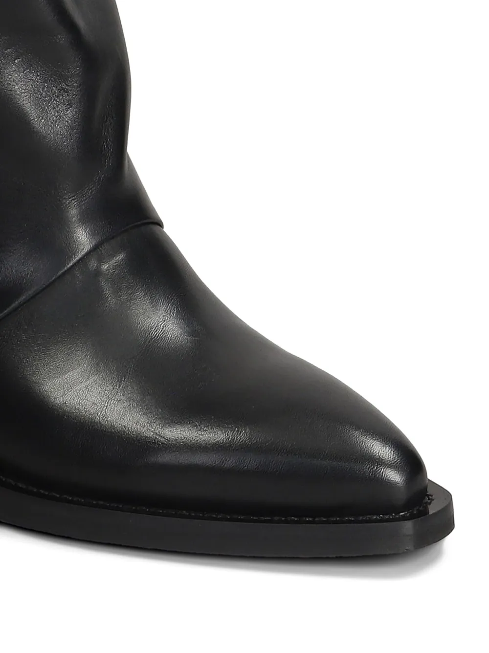 Metisse 60mm leather boots Black