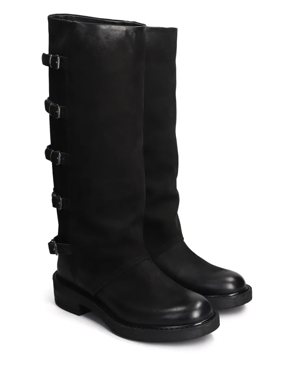 Metisse 45mm leather boots - Zwart