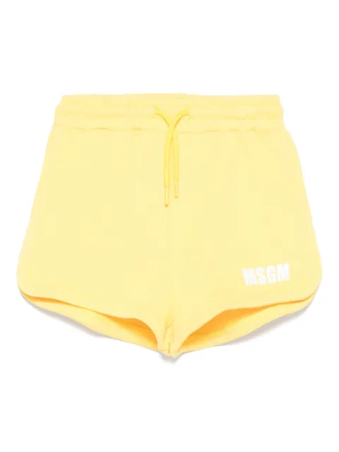 MSGM Kids logo-print shorts