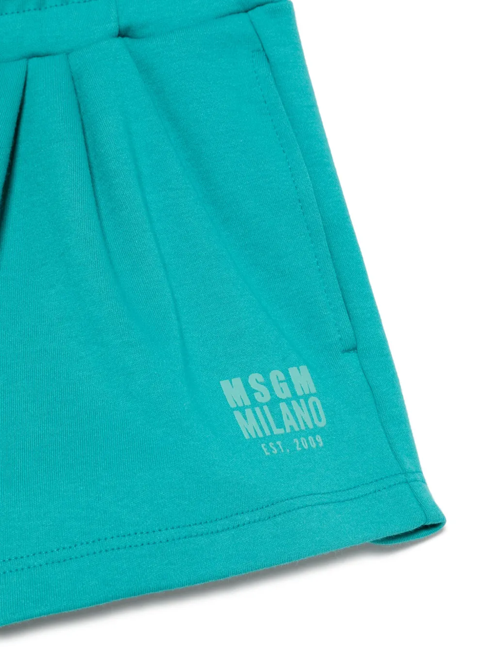 MSGM Kids Zwembroek met logo applicatie Blauw