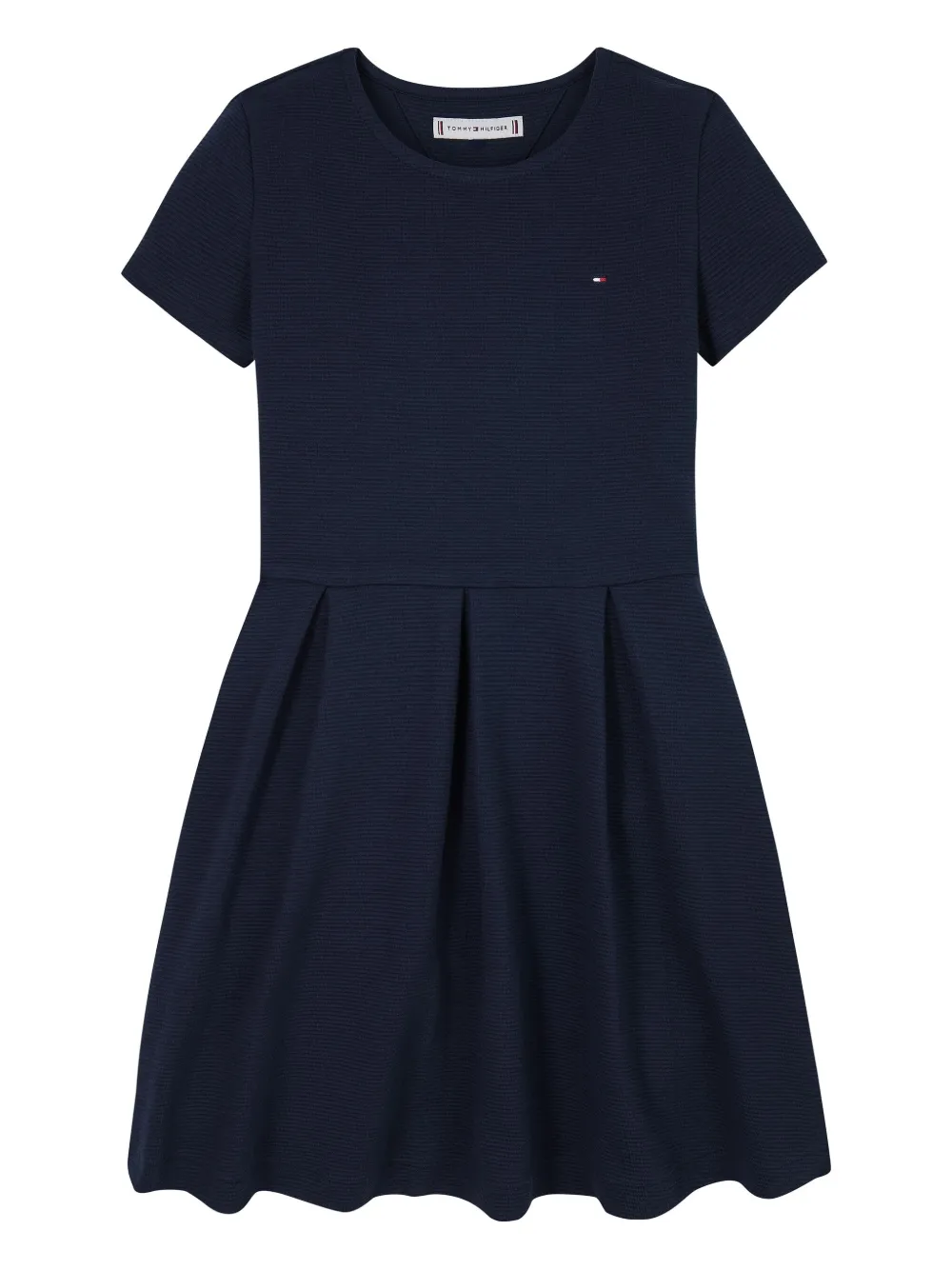 Tommy Hilfiger Junior robe mi-longue à col rond | bleu | Image 1