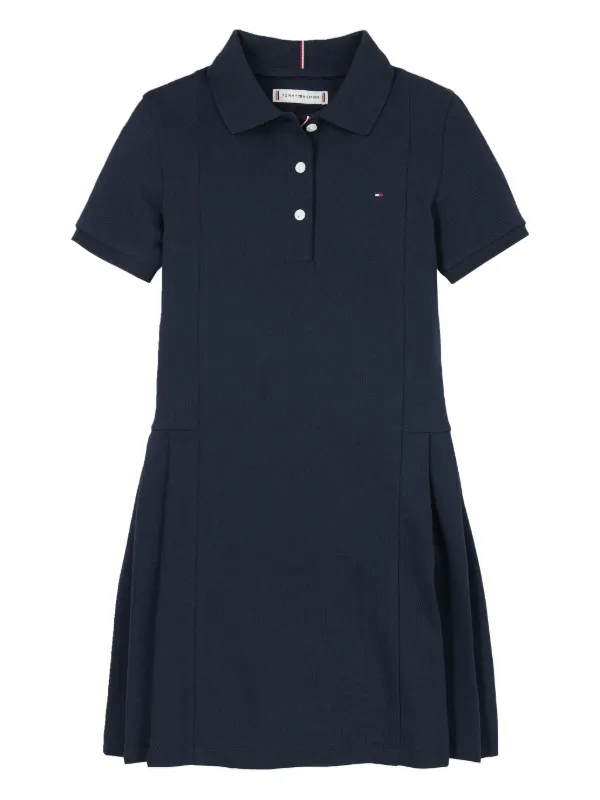 トミーヒルフィガー   プリーツポロワンピース トミー ヒルフィガー TOMMY HILFIGER スポーティプリーツ