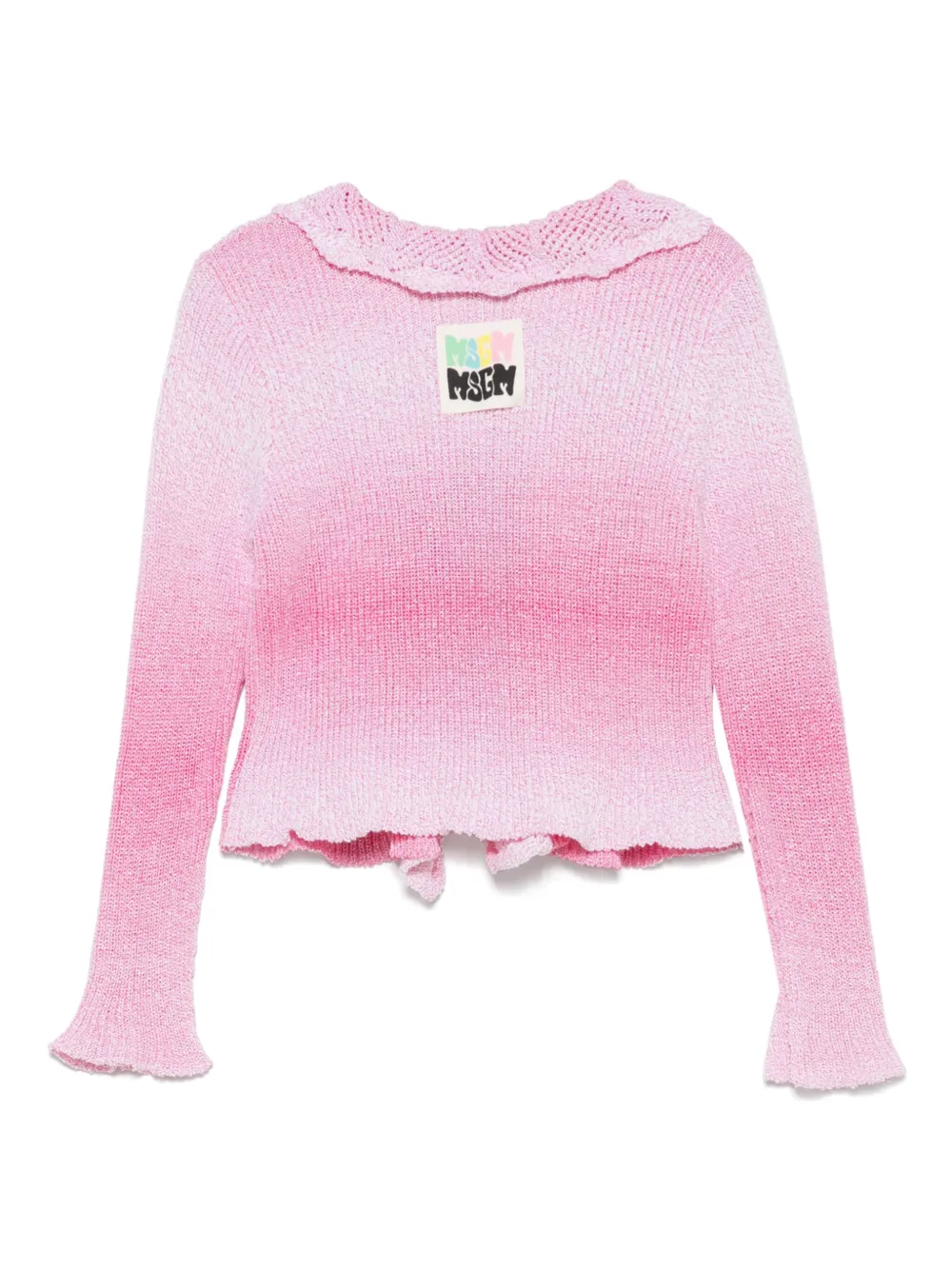 MSGM OMBRÉ-EFFECT CARDIGAN